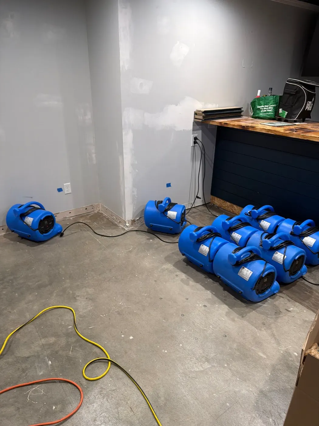 IICRC certified drying setup in Vigo County, IN